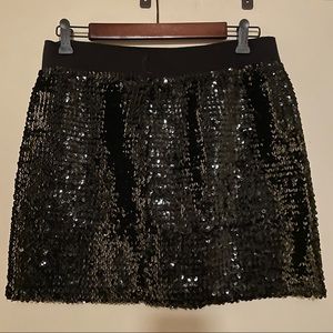 Sequin Mini Skirt
